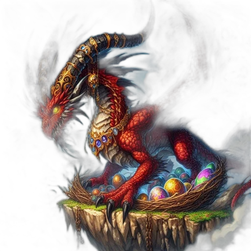 dragon, creature, animal, fantasy art, concept art, pixel art, photorealistic, fog transparent PNG cut-out