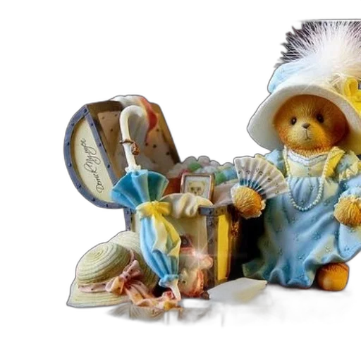 3d render, charming, teddy, bear transparent PNG cut-out