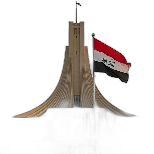 weapon, sword, building, staff, concept art, 3d render, isis, flag transparent PNG cut-out