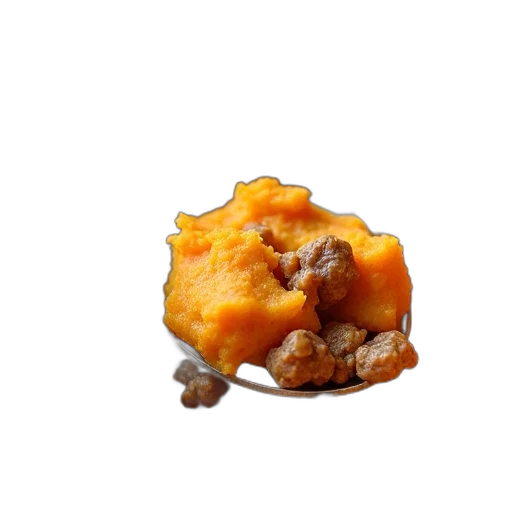 food, crown, jewelry, animal, 3d render, photorealistic, close-up, view transparent PNG cut-out