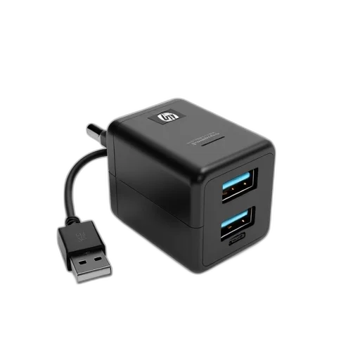 black, power, adapter, usb, connector, shown, against, white transparent PNG cut-out