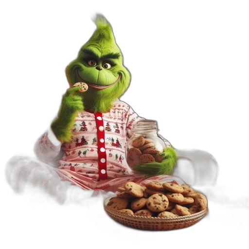 food, 3d render, photorealistic, concept art, green, furry, creature, sits transparent PNG cut-out