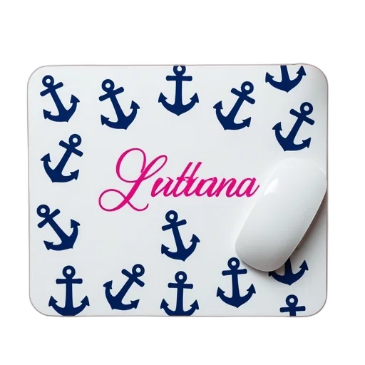 navy, anchors, pink, personalized transparent PNG cut-out