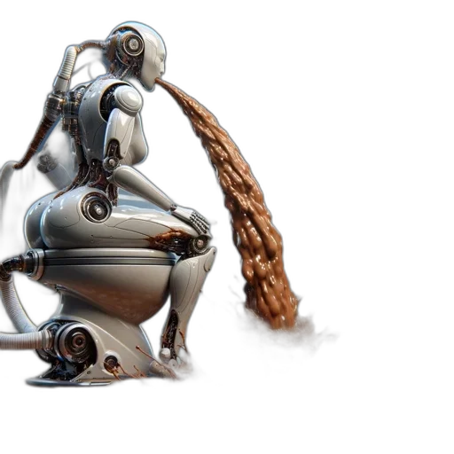 robot, 3d render, concept art, futuristic, lab, setting, bathroom-like, scenario transparent PNG cut-out
