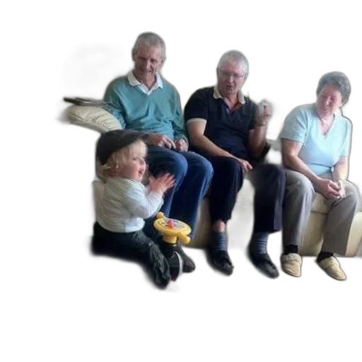 furniture, staff, 3d render, family, enjoys, cozy, moment, couch transparent PNG cut-out