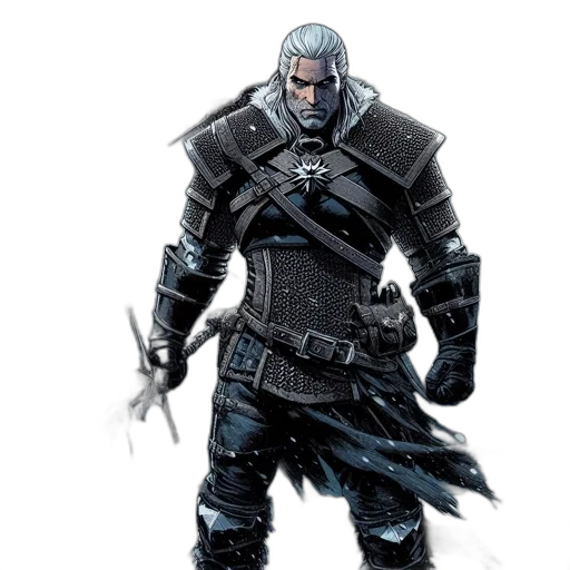 sword, weapon, concept art, fantasy art, comic book art, 3d render, monochrome, dark transparent PNG cut-out