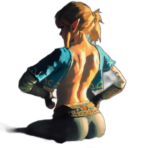 jacket, weapon, concept art, cyberpunk, pixel art, fantasy art, blue, golden transparent PNG cut-out