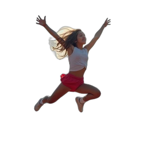 hair, shoes, 3d render, photorealistic transparent PNG cut-out