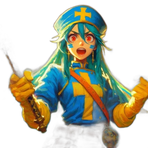 staff, weapon, sword, concept art, fantasy art, pixel art, anime, blue transparent PNG cut-out