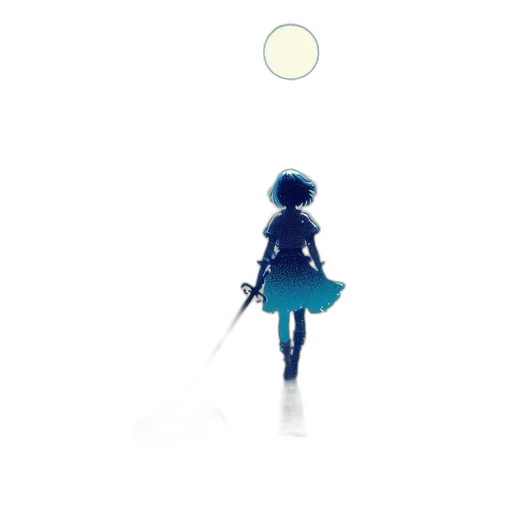robot, staff, dress, creature, pixel art, concept art, 3d render, anime transparent PNG cut-out