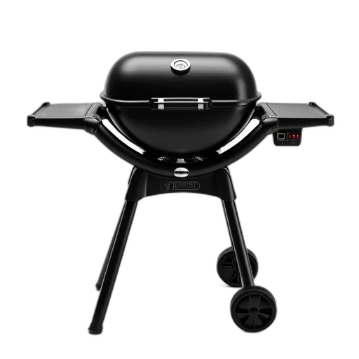 robot, food, black, weber, grill, lid, handle, displayed transparent PNG cut-out