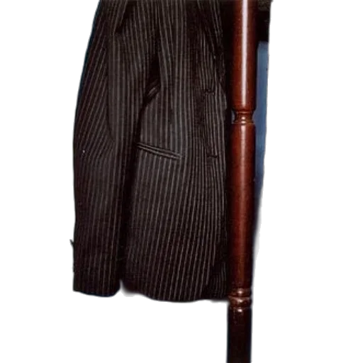 staff, jacket, umbrella, dress, 3d render, dark, pinstripe, suit transparent PNG cut-out