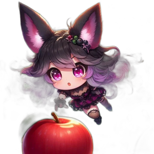 staff, food, fantasy art, watercolor, anime, pixel art, chibi, character transparent PNG cut-out