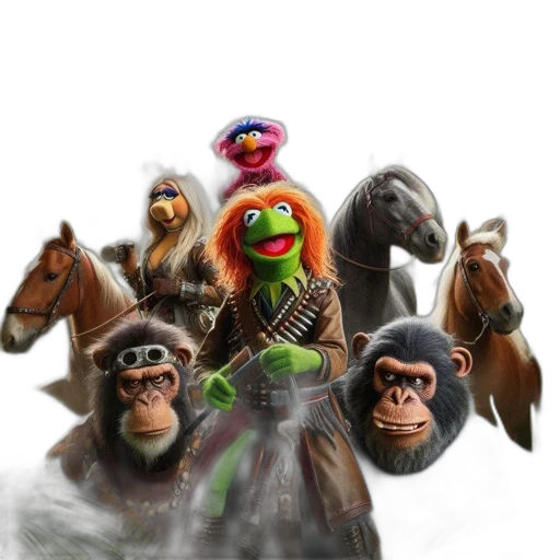 animal, staff, mask, hat, concept art, photorealistic, 3d render, fantasy art transparent PNG cut-out