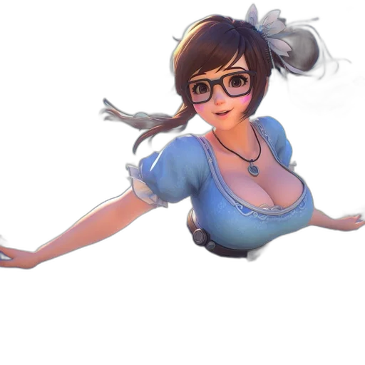 dress, staff, weapon, concept art, fantasy art, cartoon, 3d render, animated transparent PNG cut-out