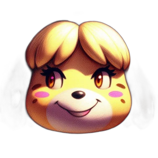 mask, face, staff, animal, pixel art, 3d render, concept art, vaporwave transparent PNG cut-out