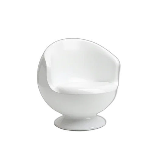 furniture, jewelry, crown, hat, 3d render, white, plastic, circular transparent PNG cut-out