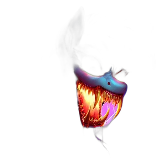 mask, dragon, creature, face, concept art, pixel art, 3d render, fantasy art transparent PNG cut-out