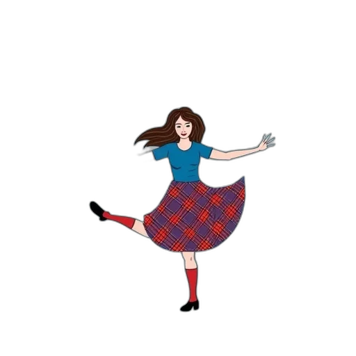 dress, cartoon, pixel art, concept art, anime, greeting, card, blue transparent PNG cut-out