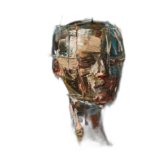 mask, face, robot, crown, concept art, photorealistic, cyberpunk, watercolor transparent PNG cut-out