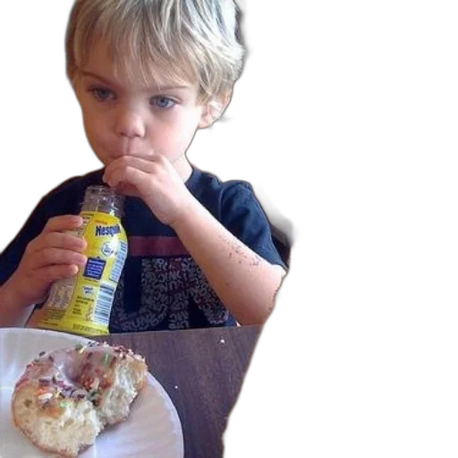 food, bottle, creature, weapon, photorealistic, child, drinks, nesquik transparent PNG cut-out