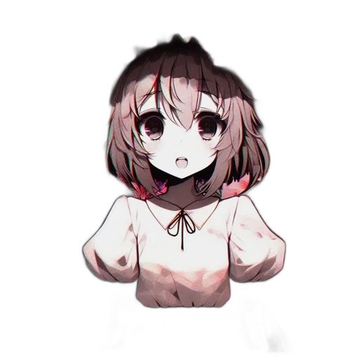 creature, face, dress, robot, pixel art, anime, concept art, 3d render transparent PNG cut-out