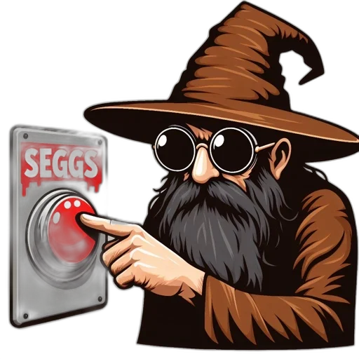 staff, illustrated, vintage, figure, donning, hat, glasses, beard transparent PNG cut-out