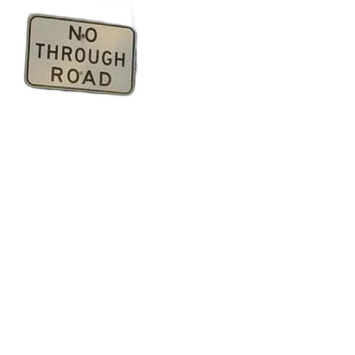 car, through, road, sign, stands, side, quiet, street transparent PNG cut-out