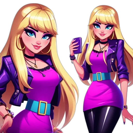 dress, concept art, cartoon, fantasy art, 3d render, neon, colorful, dark transparent PNG cut-out