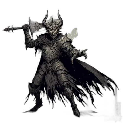 staff, mask, weapon, dragon, concept art, fantasy art, comic book art, pixel art transparent PNG cut-out