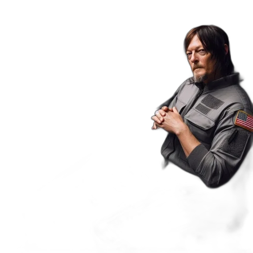 jacket, sword, weapon, staff, concept art, fantasy art, photorealistic, pixel art transparent PNG cut-out