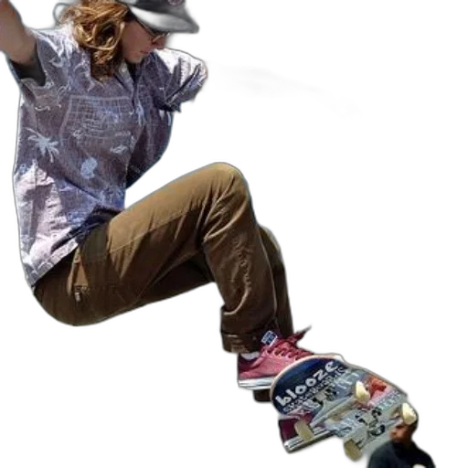 shoes, hat, jacket, creature, photorealistic, concept art, 3d render, skateboarder transparent PNG cut-out