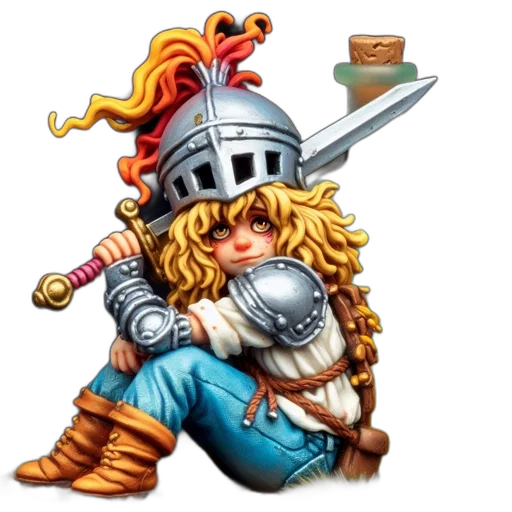 sword, staff, pixel art, fantasy art, concept art, comic book art, detailed, figurine transparent PNG cut-out
