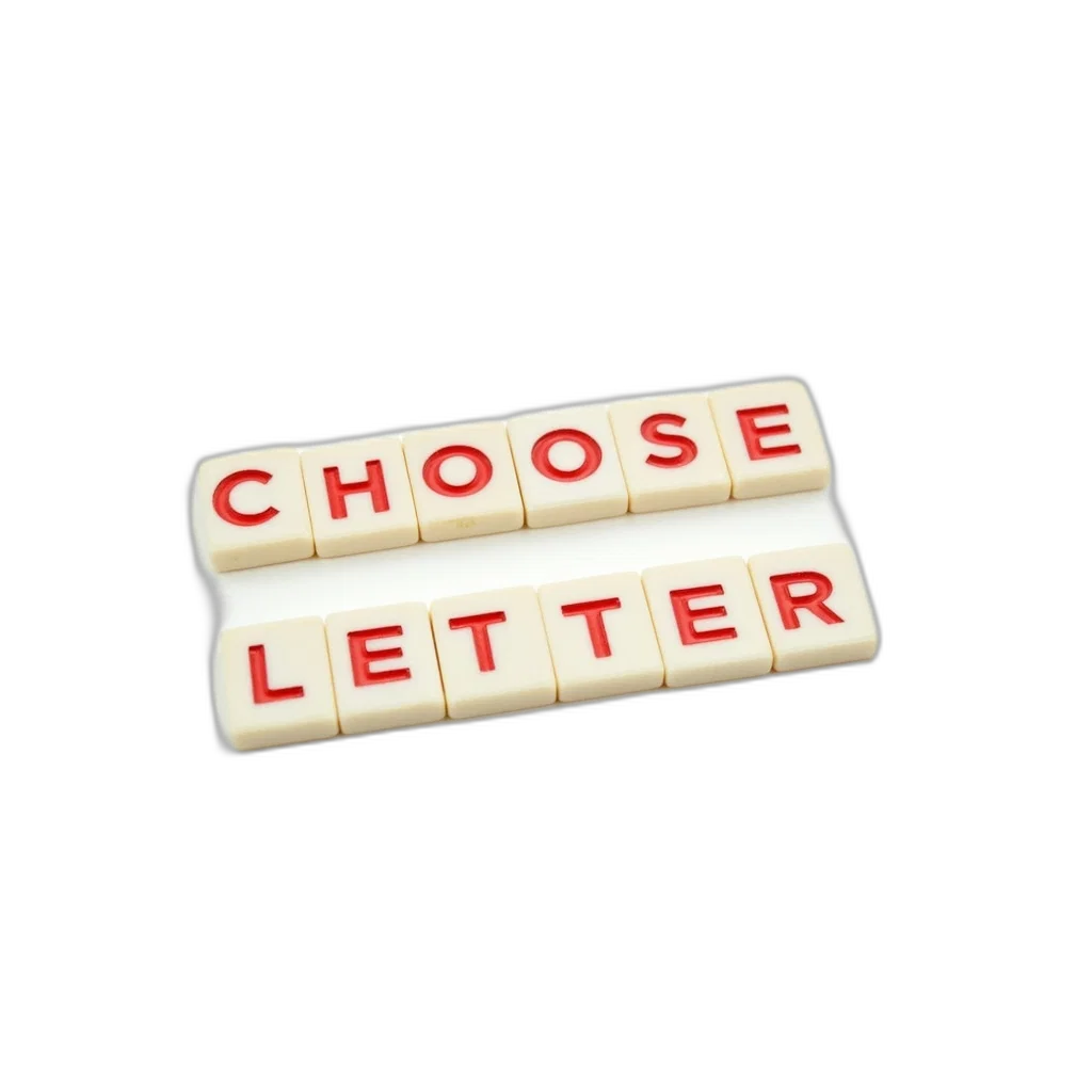 jewelry, set, white, plastic, letter, tiles, arranged, shape transparent PNG cut-out