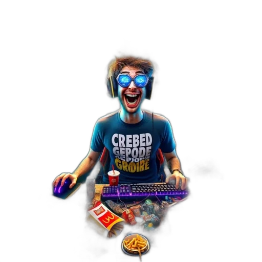 pixel art, 3d render, cartoon, concept art, gaming, enthusiast, adorned, neon transparent PNG cut-out