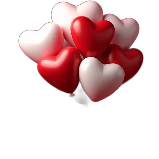jewelry, photorealistic, 3d render, red, valentine, day, event, poster transparent PNG cut-out