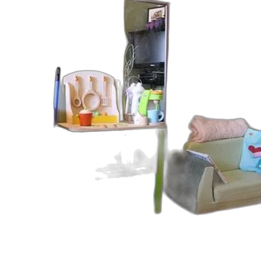 furniture, food, weapon, shoes, 3d render, concept art, photorealistic, vaporwave transparent PNG cut-out