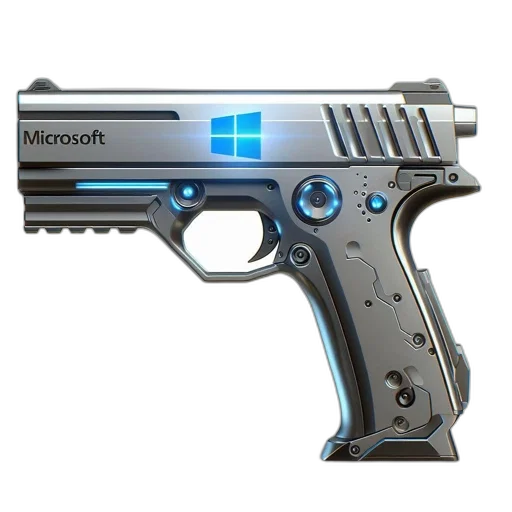 weapon, 3d render, concept art, photorealistic, pixel art, innovative, futuristic-styled, gun transparent PNG cut-out