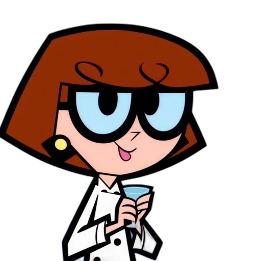 staff, jacket, cartoon, concept art, animated, female, scientist, long transparent PNG cut-out
