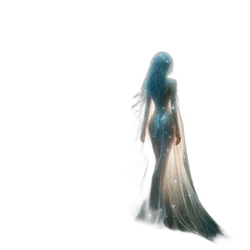 dress, hair, creature, crown, concept art, fantasy art, 3d render, pixel art transparent PNG cut-out