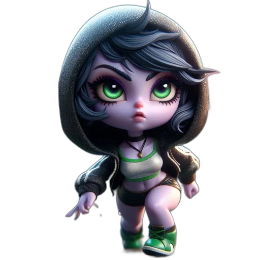 staff, concept art, 3d render, fantasy art, comic book art, young, female, animated transparent PNG cut-out