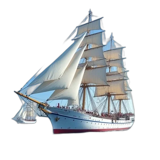 weapon, 3d render, concept art, photorealistic, fantasy art, large, sailing, ship transparent PNG cut-out