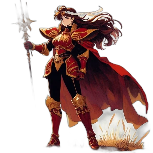 sword, staff, weapon, concept art, fantasy art, comic book art, pixel art, red transparent PNG cut-out