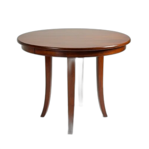 furniture, 3d render, earth tones, wooden, table, glossy, finish, classic transparent PNG cut-out