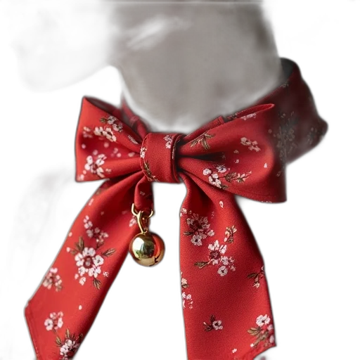jewelry, staff, 3d render, photorealistic, amaranna, red, floral, bowtie transparent PNG cut-out
