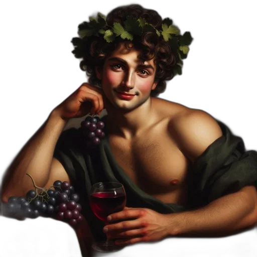 oil painting, photorealistic, pixel art, fantasy art, young, man, curly, hair transparent PNG cut-out