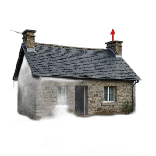 building, hat, 3d render, photorealistic, concept art, fog, quaint, stone transparent PNG cut-out