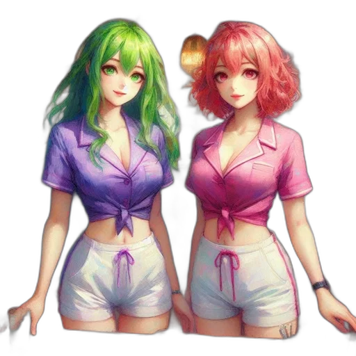dress, concept art, pixel art, anime, fantasy art, pastel, colorful, neon transparent PNG cut-out