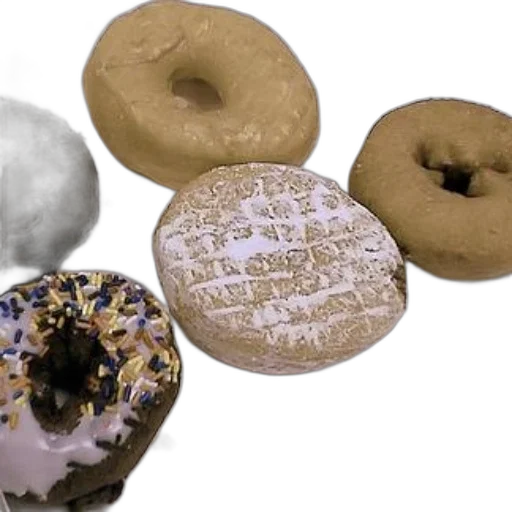 food, jewelry, 3d render, earth tones, variety, donuts, including, chocolate transparent PNG cut-out
