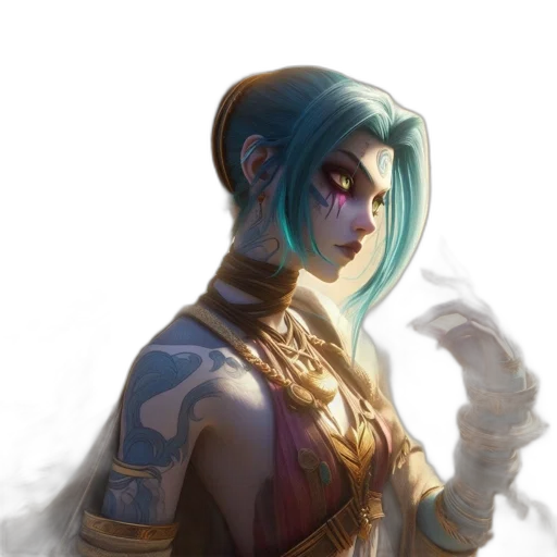 staff, jewelry, face, mask, fantasy art, concept art, cyberpunk, comic book art transparent PNG cut-out